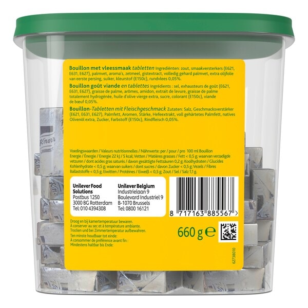 Knorr Bouillon Goût Viande 66 Tablettes 660 g - 